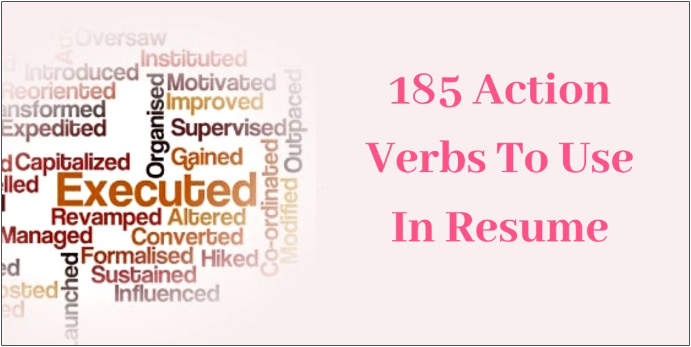 183 Words To Use On Resumes