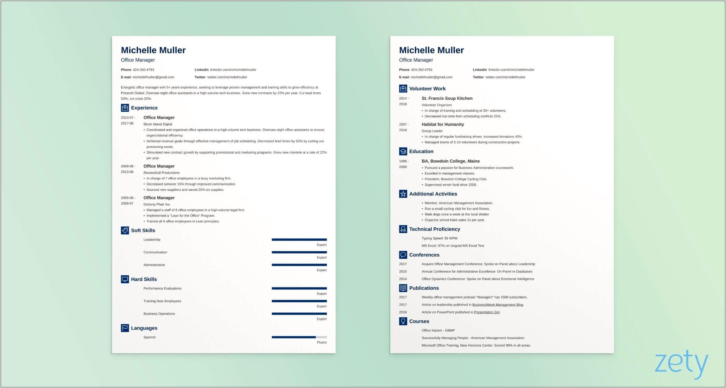 2nd Page Of Resume Sample