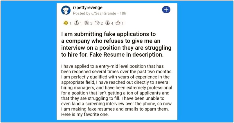 3 Month Job On Resume Reddit