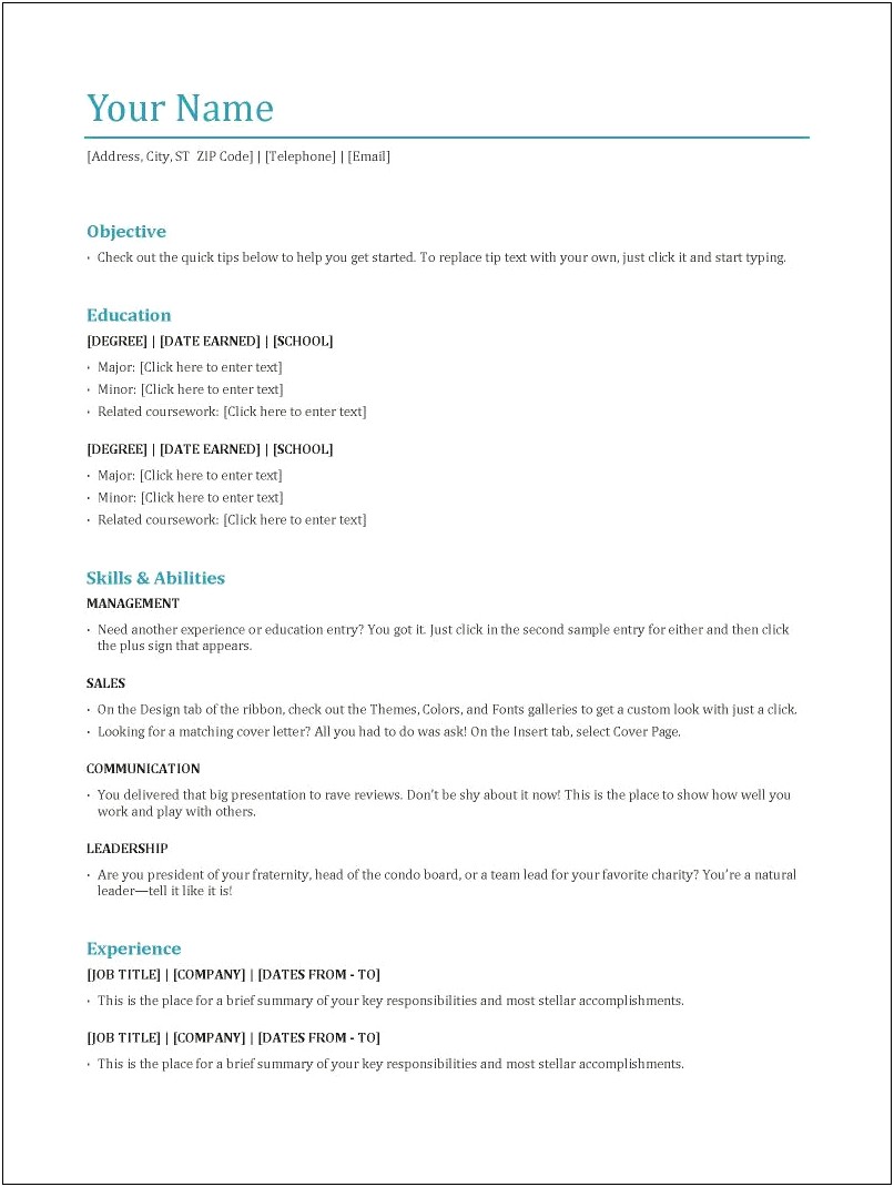 3 Types Of Resume And Examples