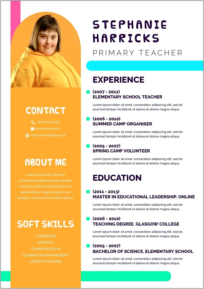 4 Resume Guide On School Teacher