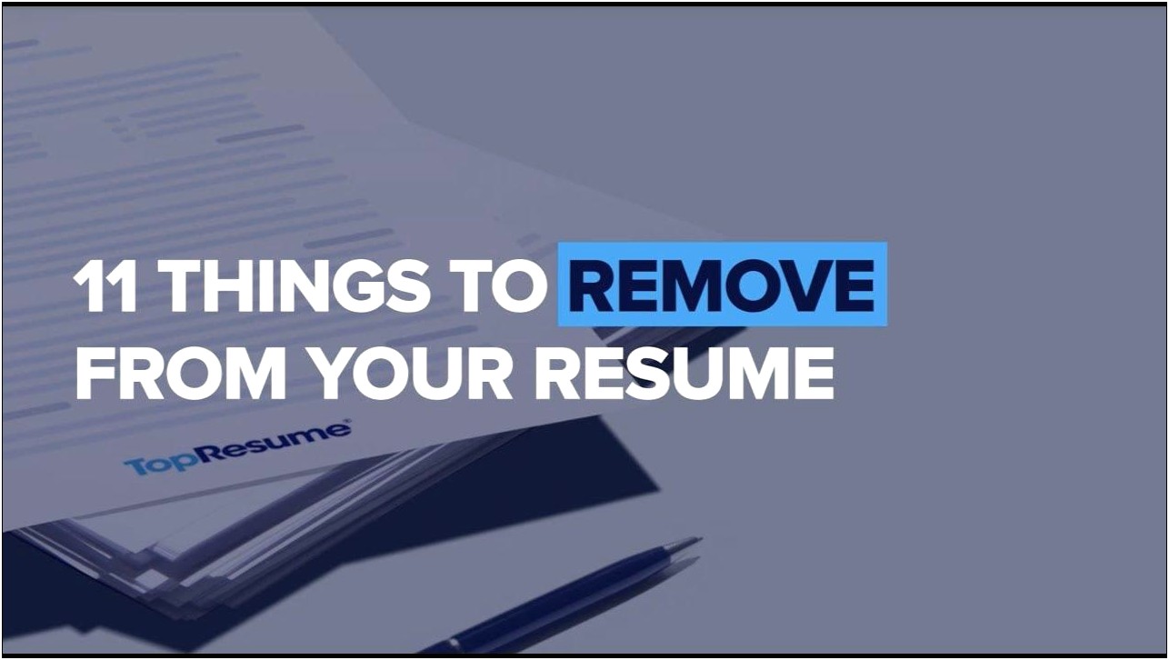 7 Words To Delete From Your Resume