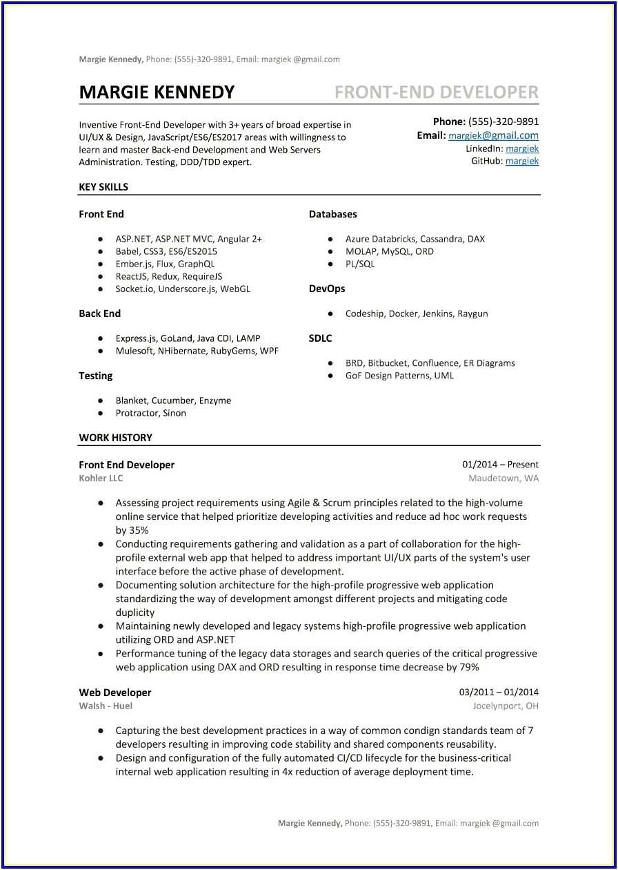 A Balnet Resume Example For Multi Jobs