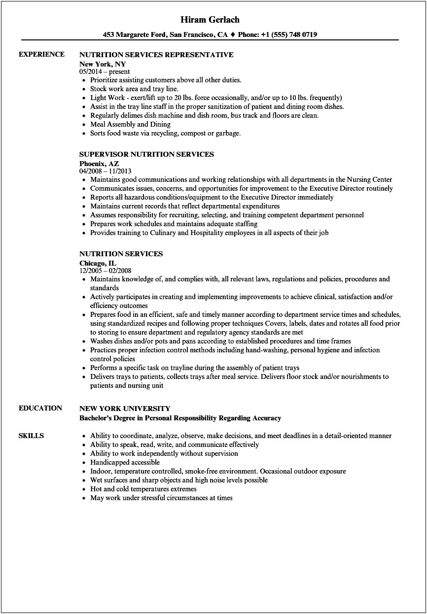 Ability To Work Without Supervision On Resume