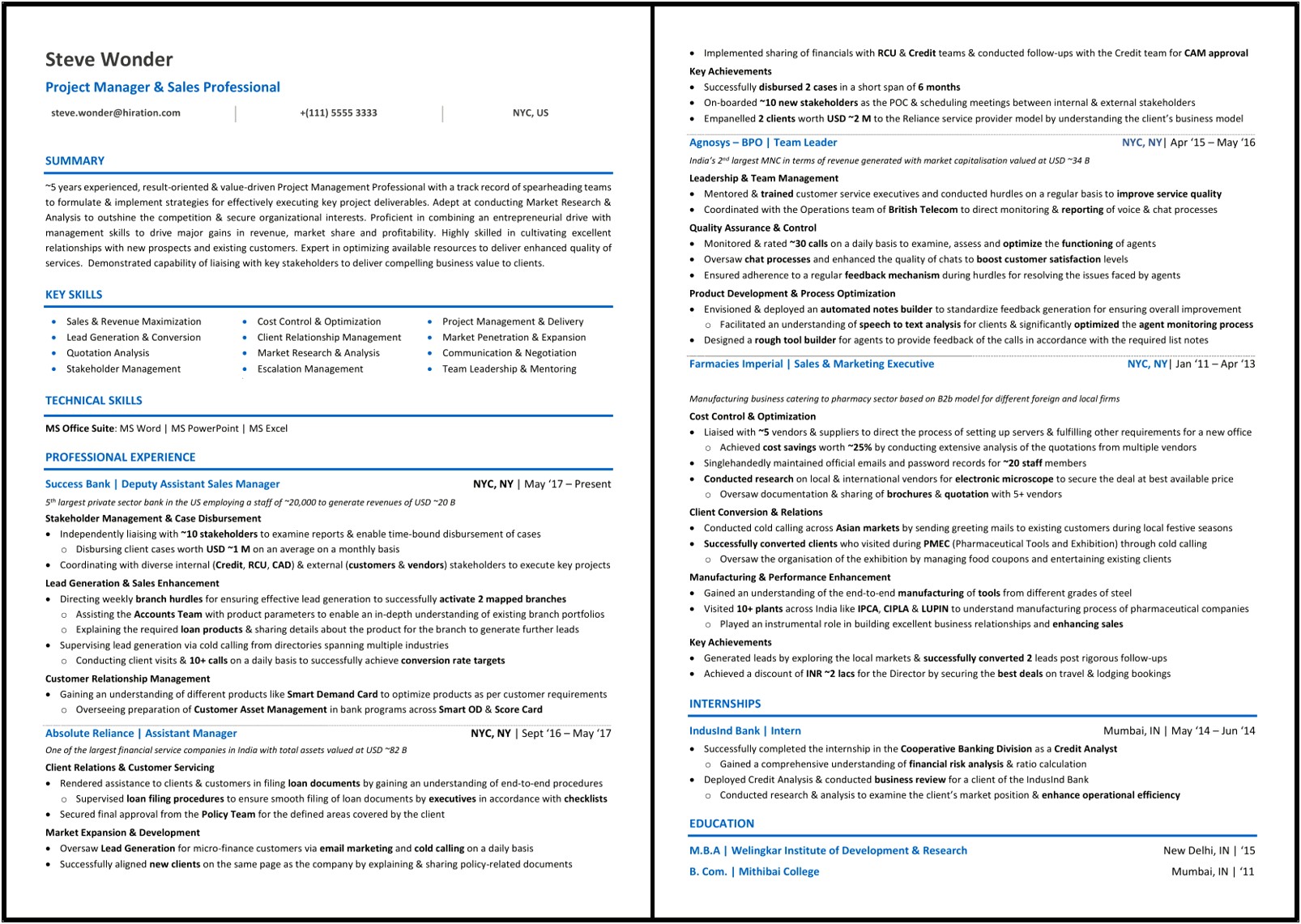 Accomplishments On Resume Examples Sales Associate