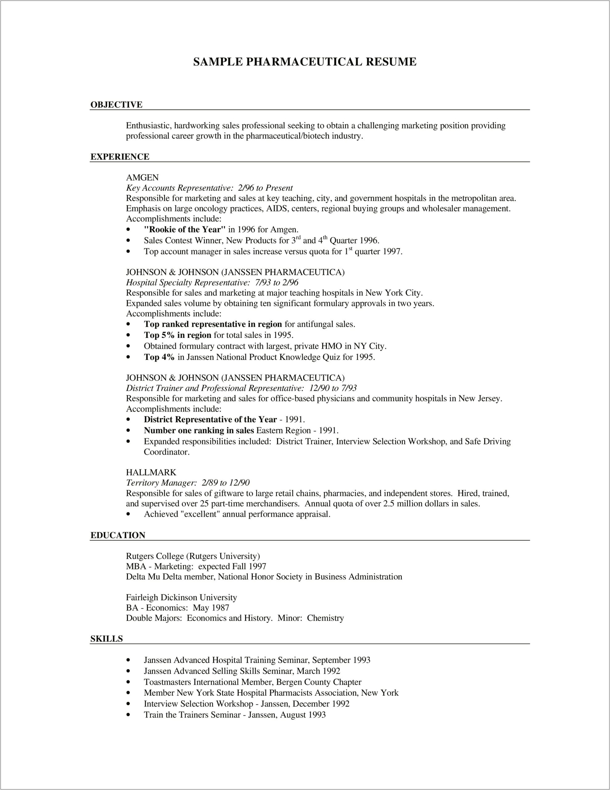 Account Manager Resume Template Download