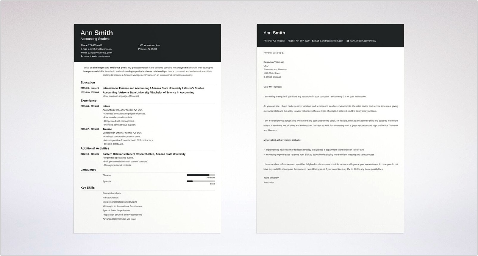 Accountant Resume Cover Letter Examples