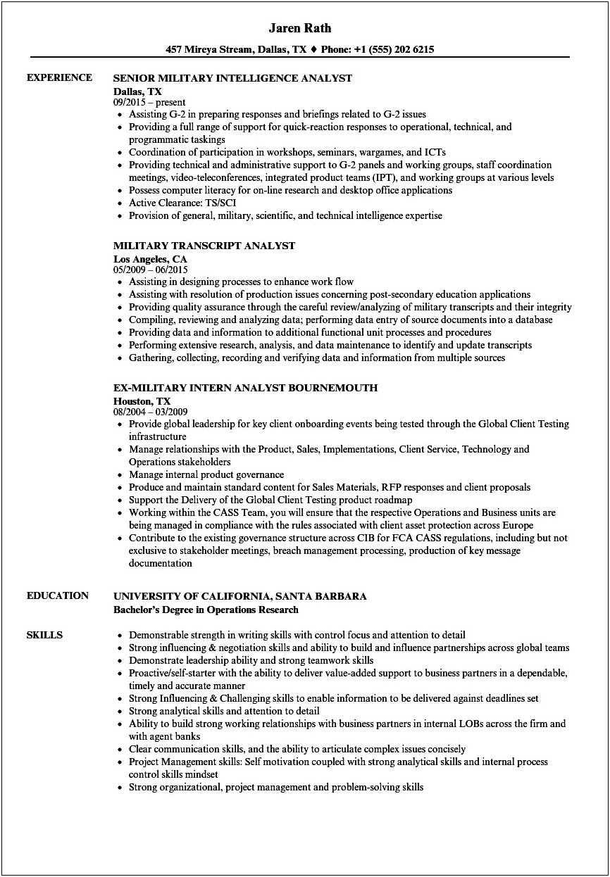 Acquisition Manager Air Force Resume