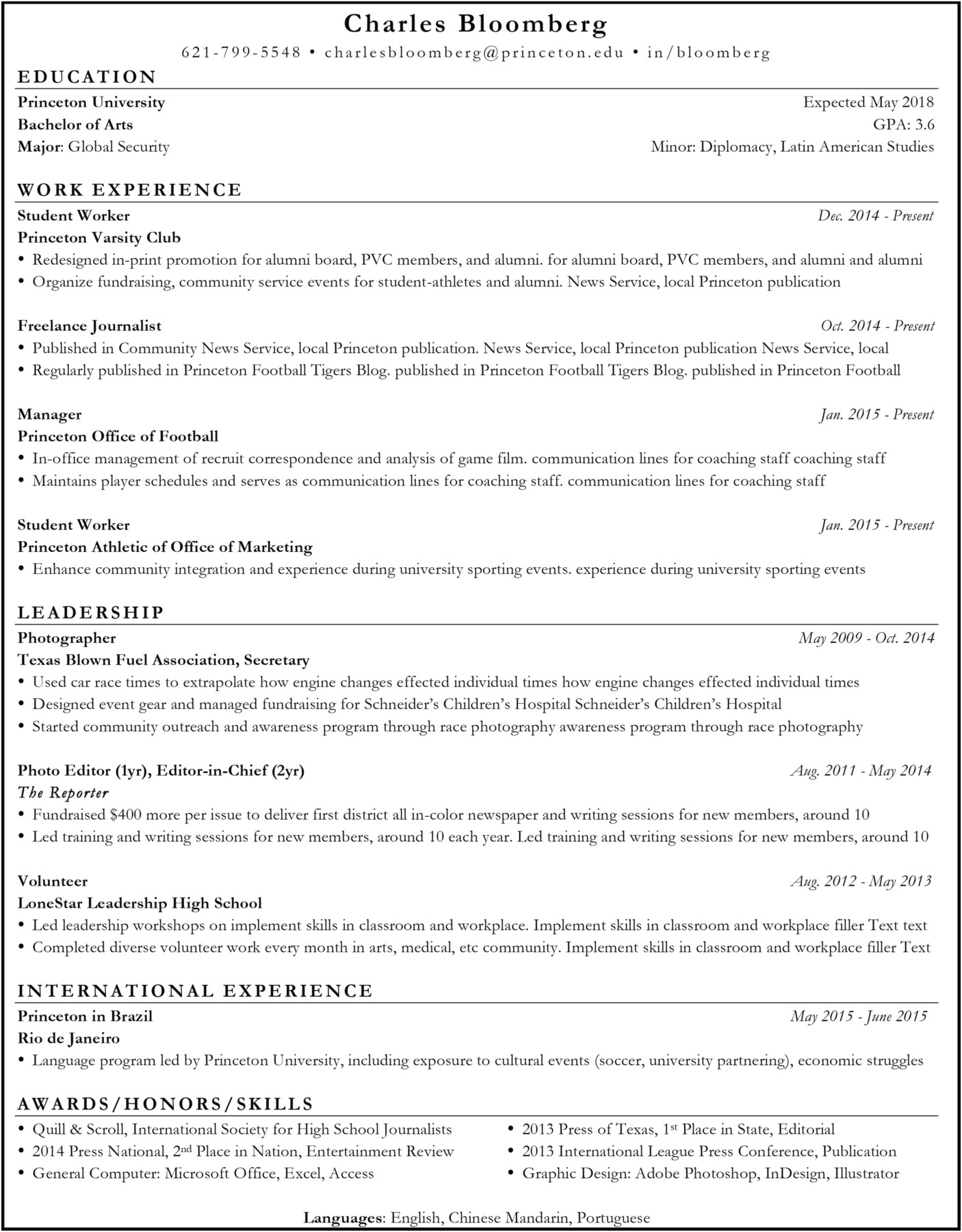 Activities Section Of Resume Examples Kids Football Games