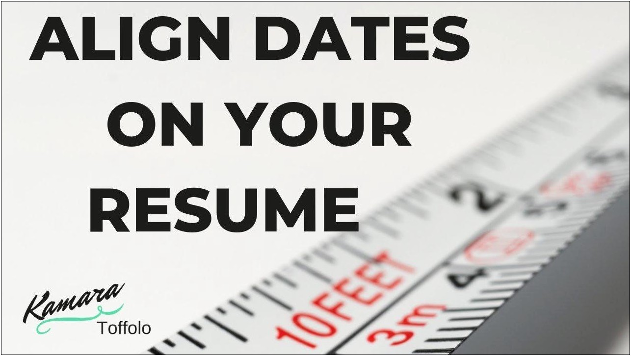 Add Date Ranges Word Template Resume