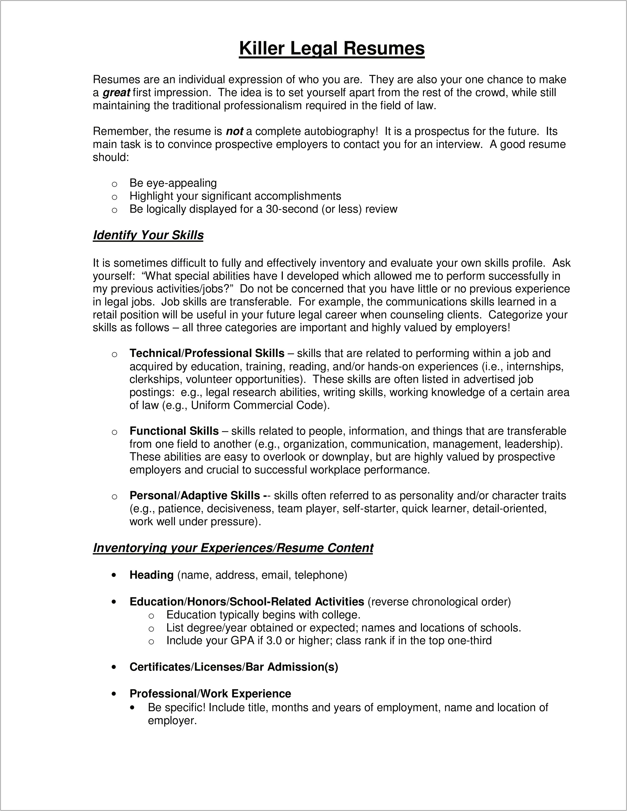 Add Work Experience On Resume From Private Employer