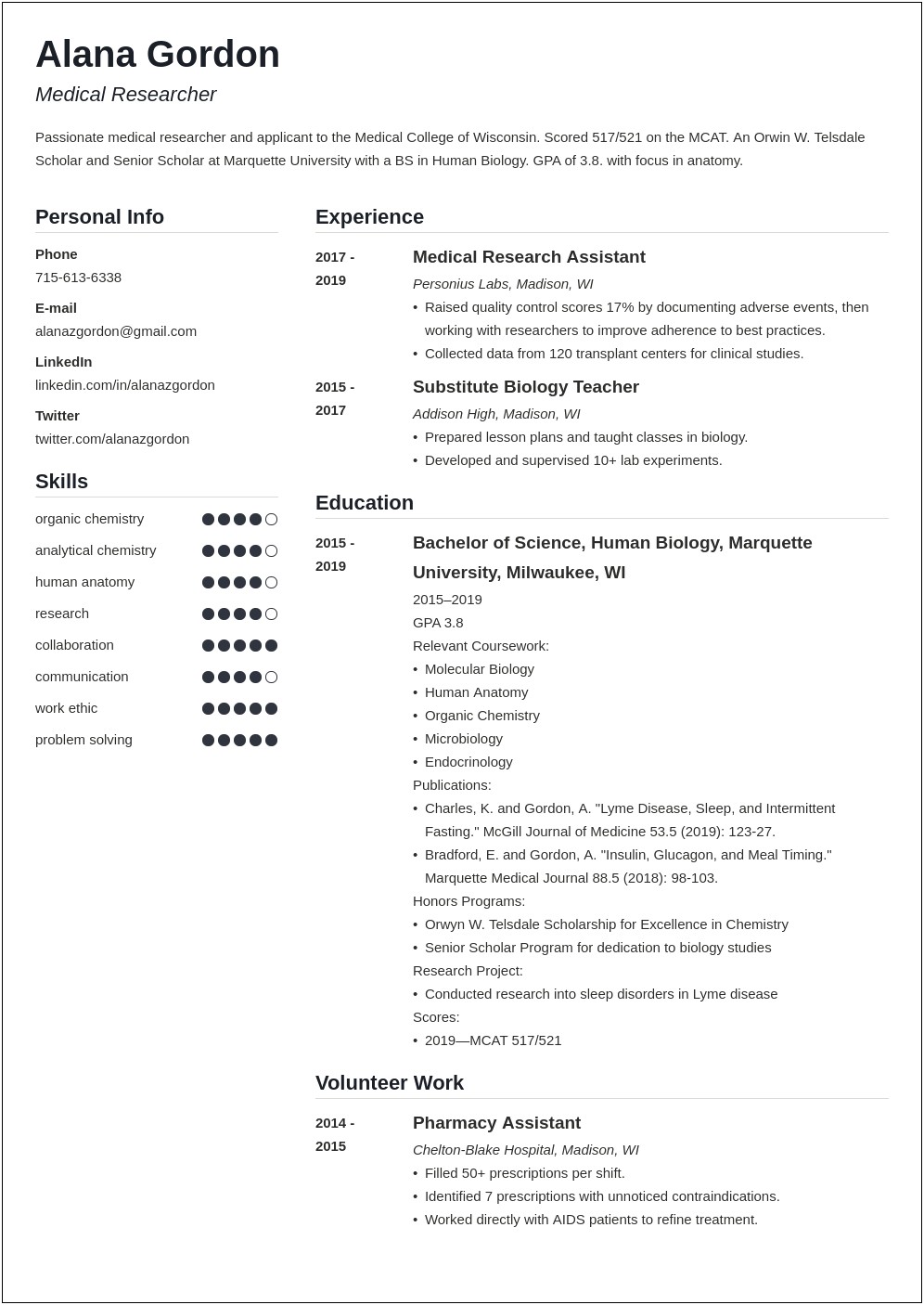 Adding Shadowing Experience To Med School Resume