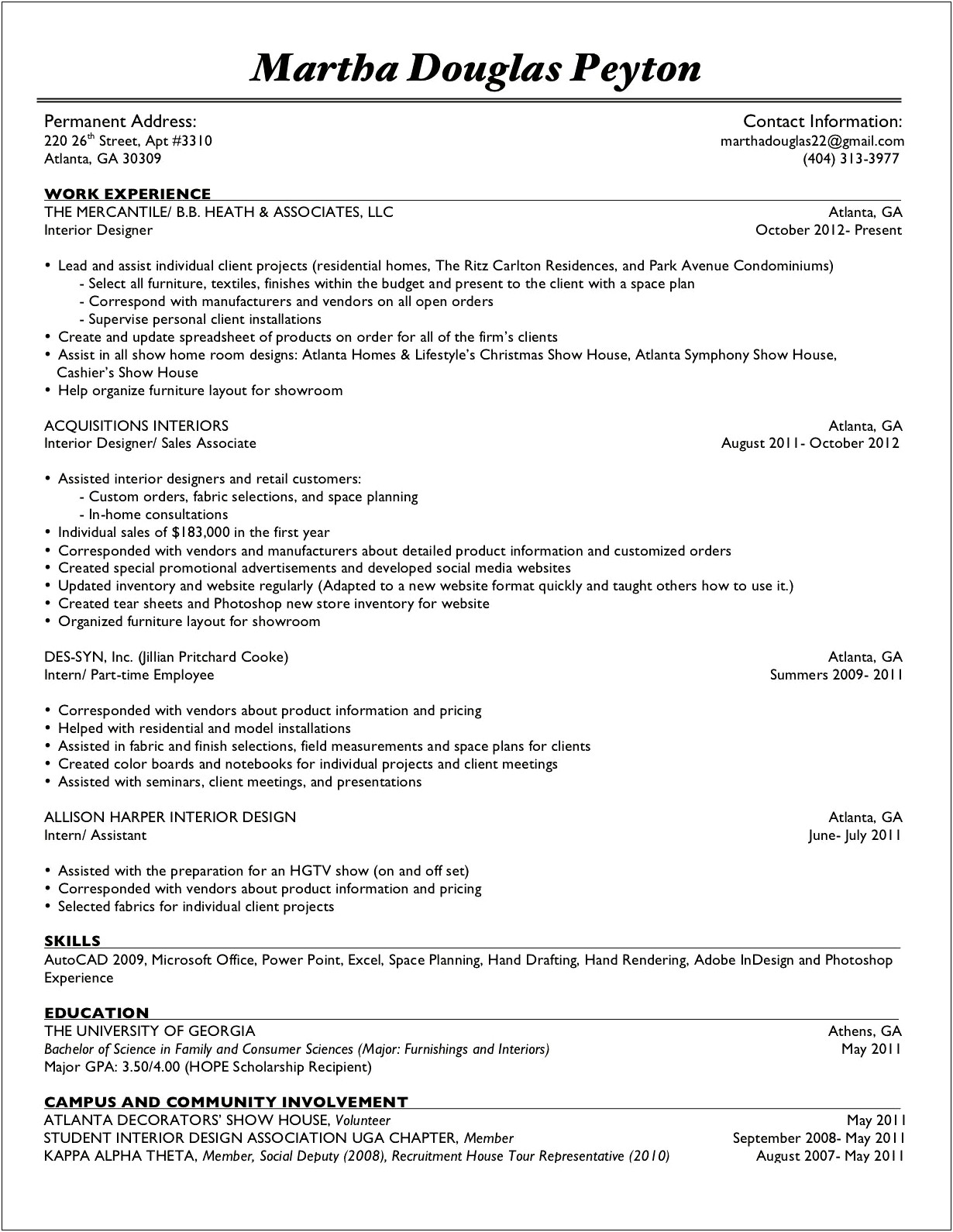 Additional Experience References Avaiable Upon Request Resume