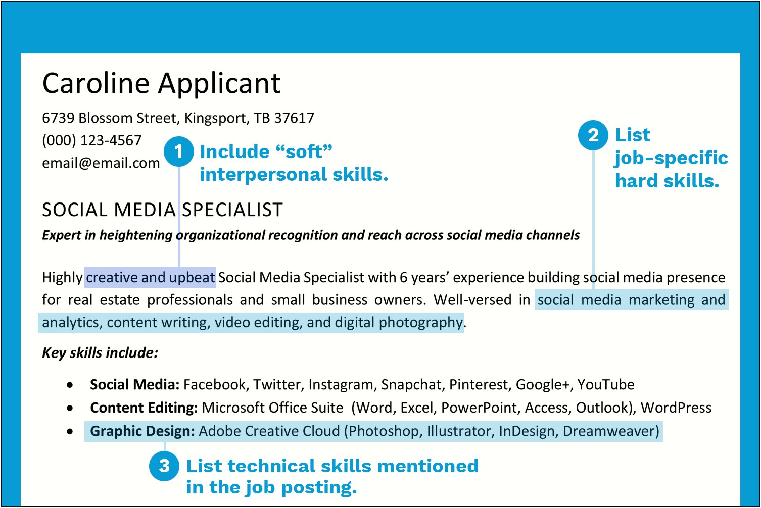 Additional Skills Portion Of A Resume