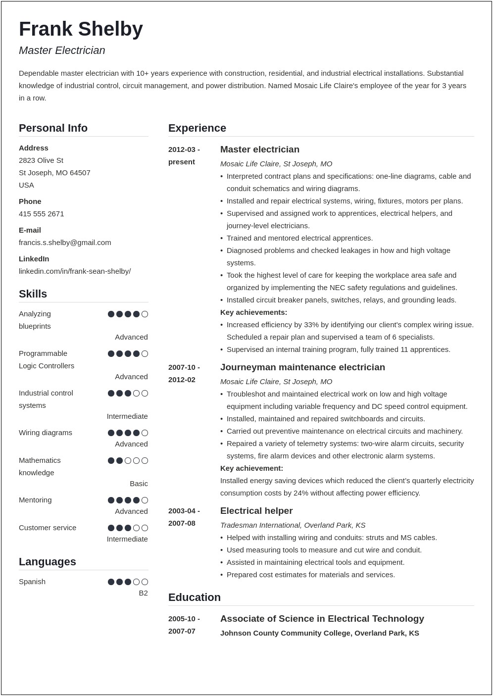 Adjectives To Describe Yourself On A Resume Summary