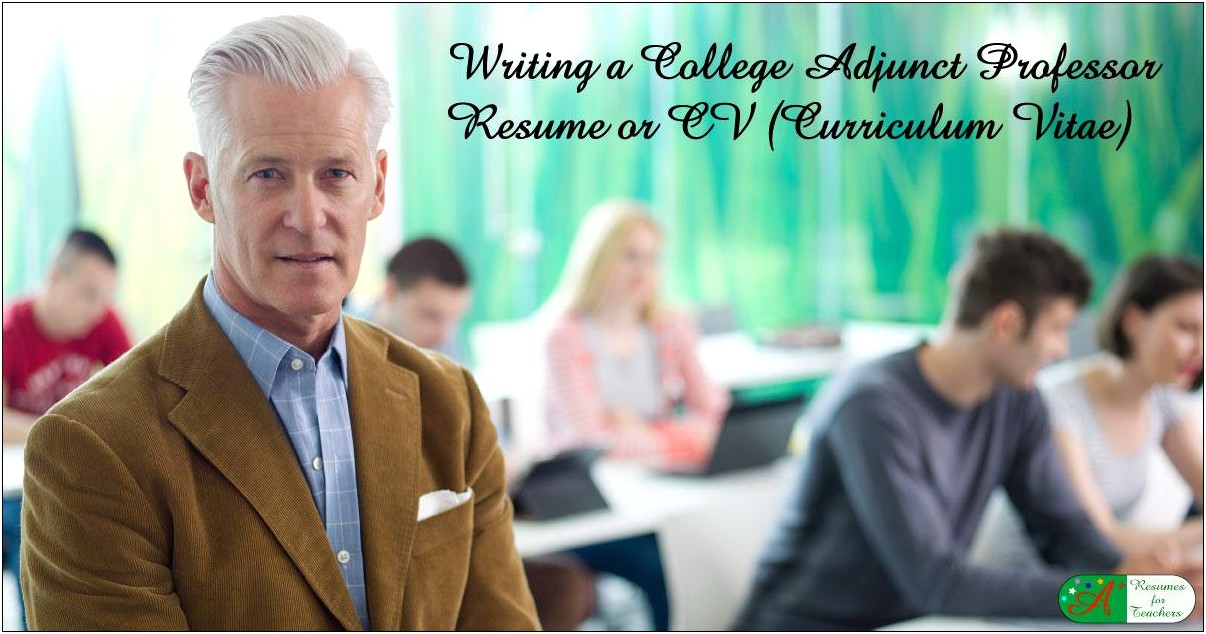 Adjunct Faculty Resume Objective Examples