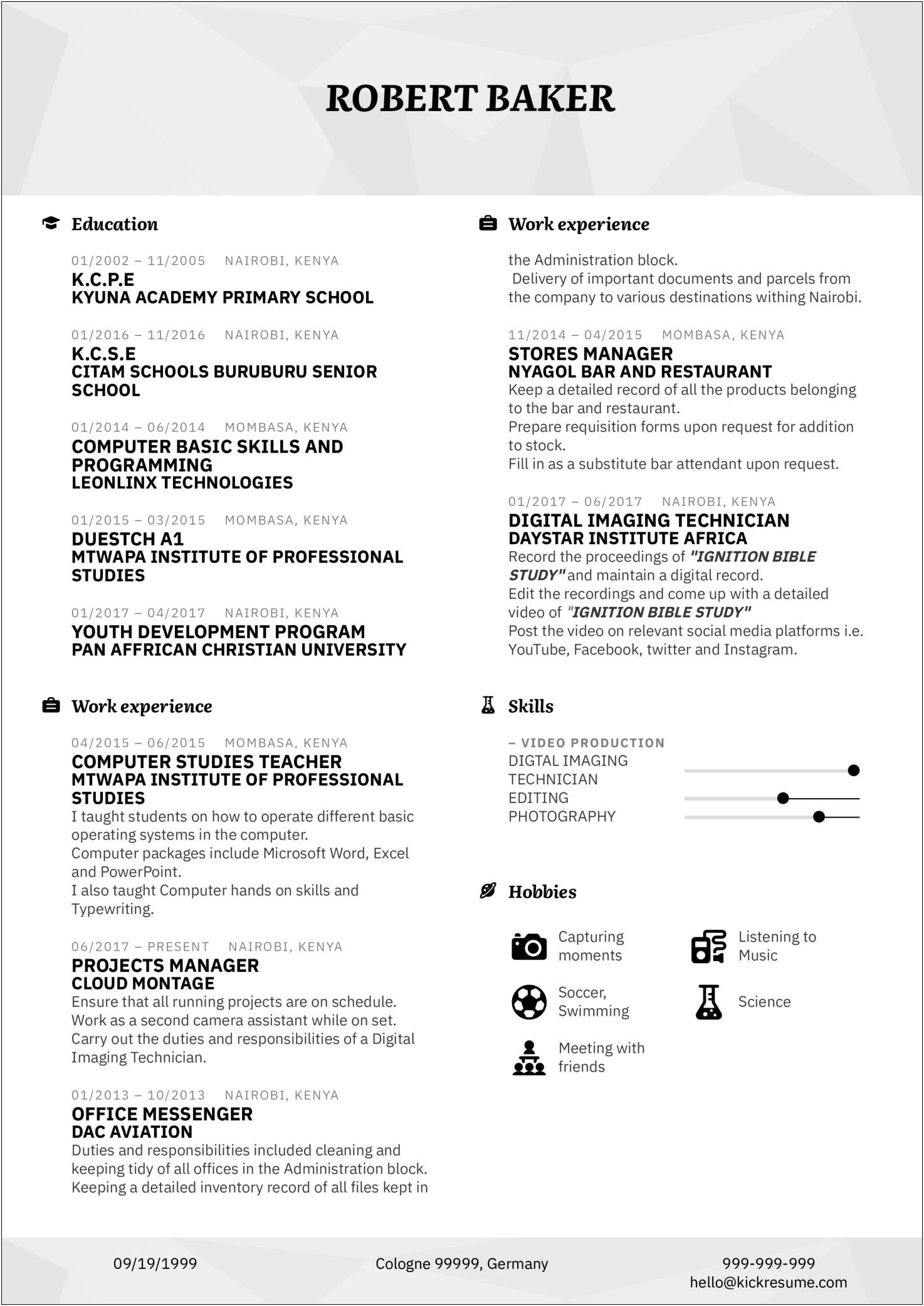 Administrative Services Manager Resume Examples