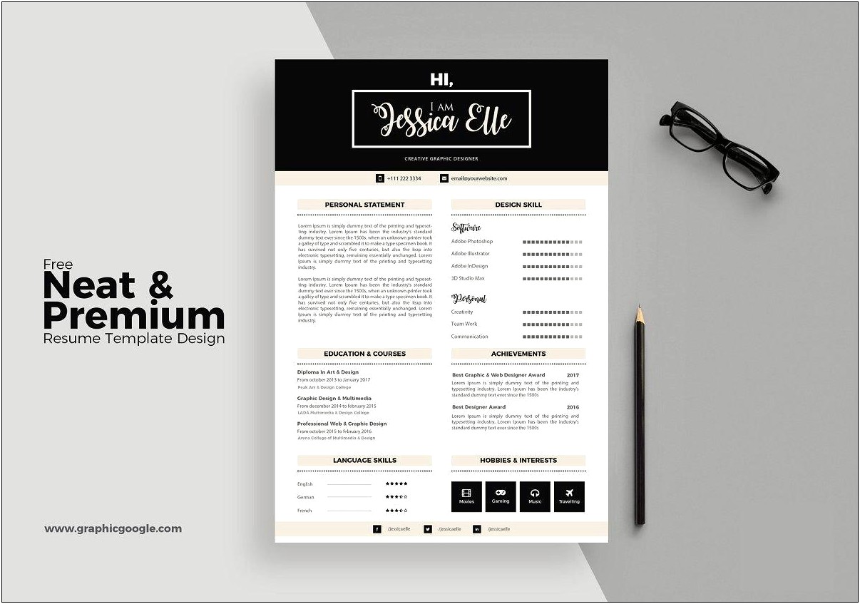 Adobe Indesign Resume Template Free Download