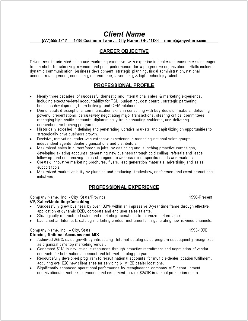 Advertising Account Executive Resume Objective