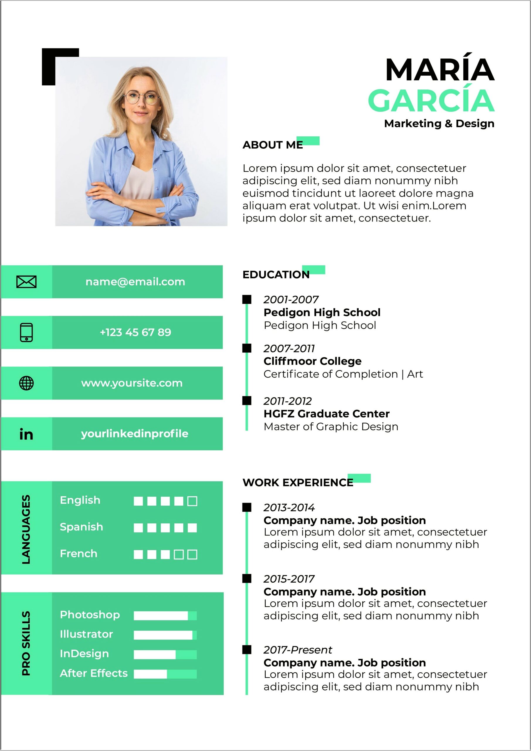 After Effects Resume Template Free Download