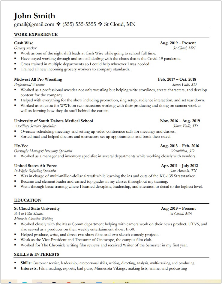 Air Force Training Manager Resume