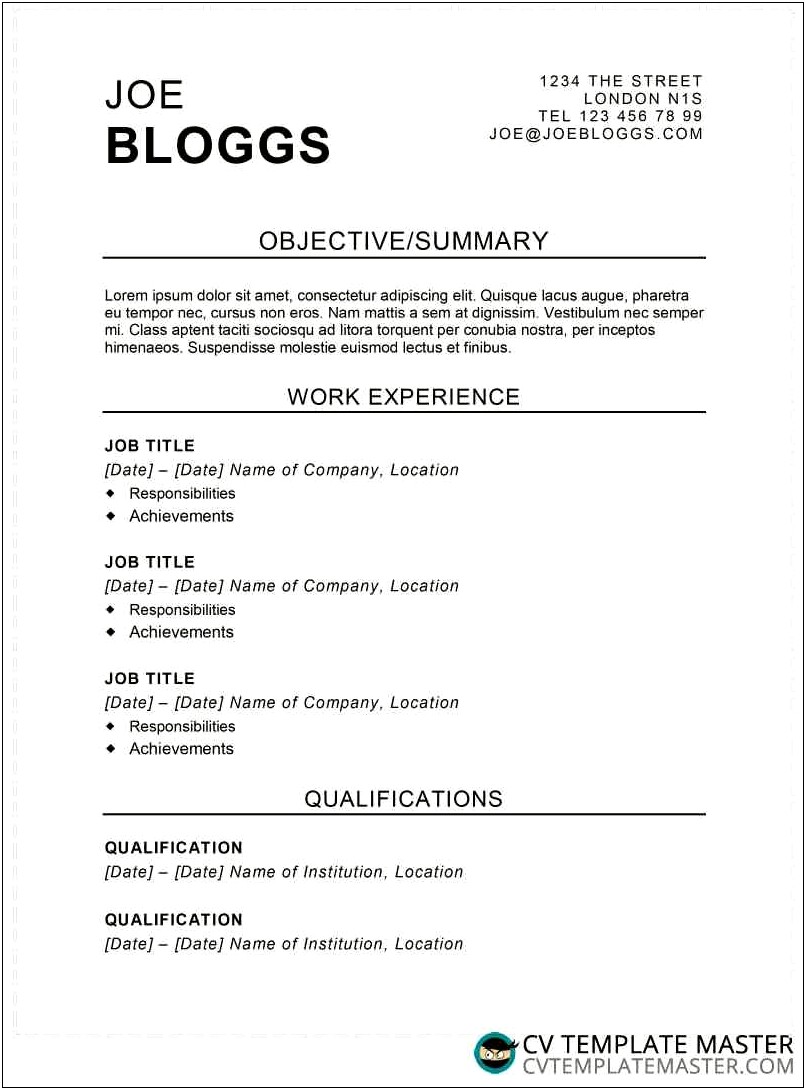 Alternative Titles For Objective On Resume