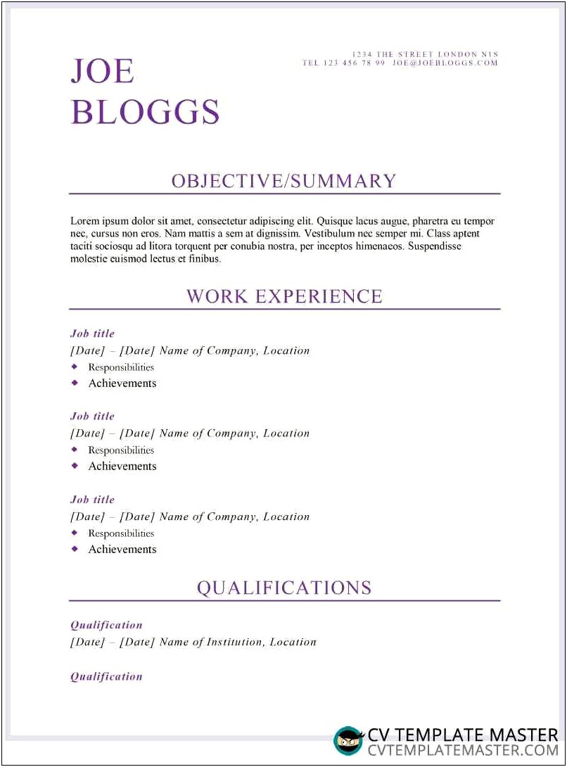 Alternative To Relevant Experience On Resume