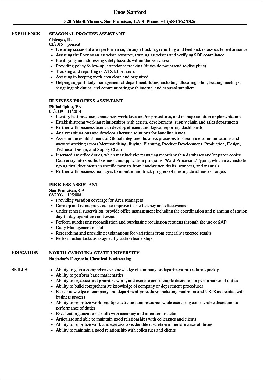Amazon Icqa Job Description Resume