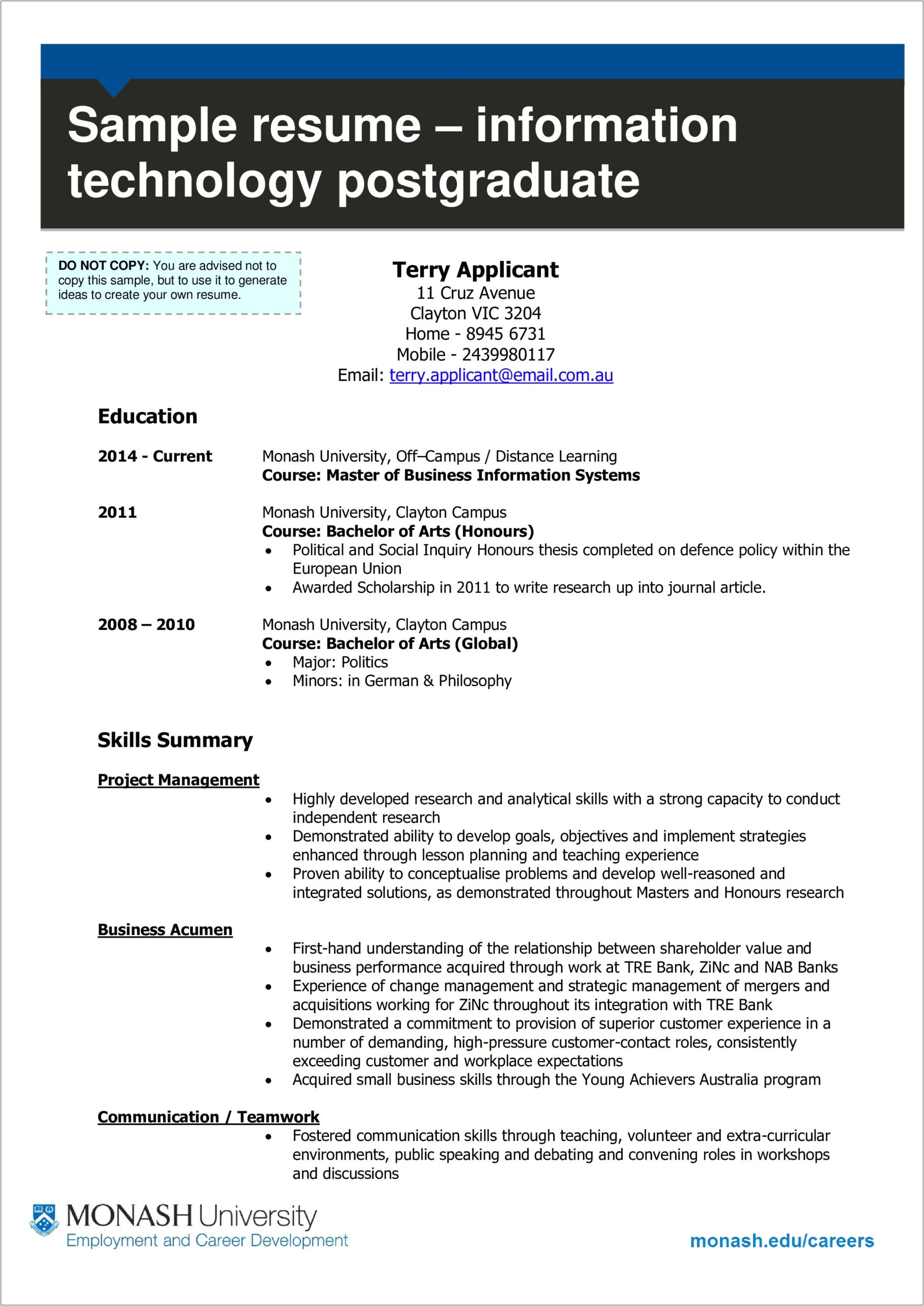 Analytic Skill In A Resume