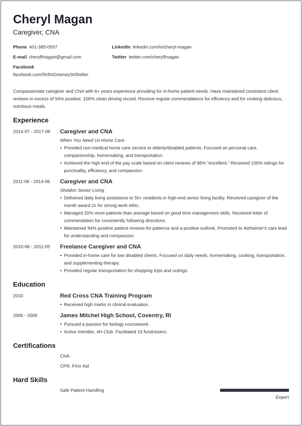 Animal Care Attendant Resume Examples No Experience