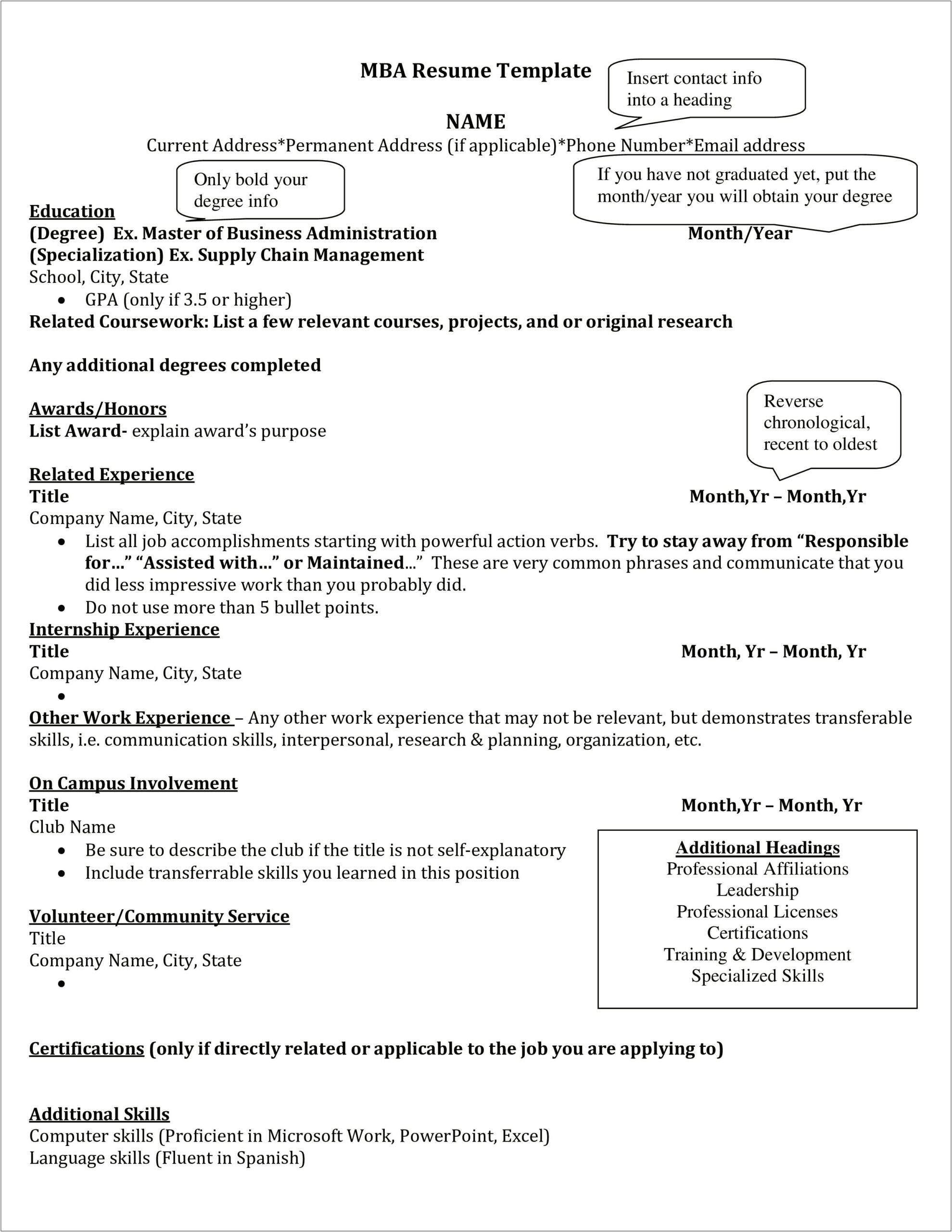 Another Way To Say Proficient Computer Skills Resume