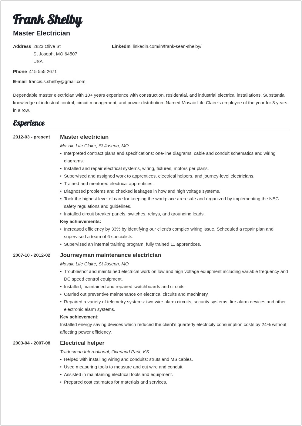 Another Word For Duties And Responsibilities Resume
