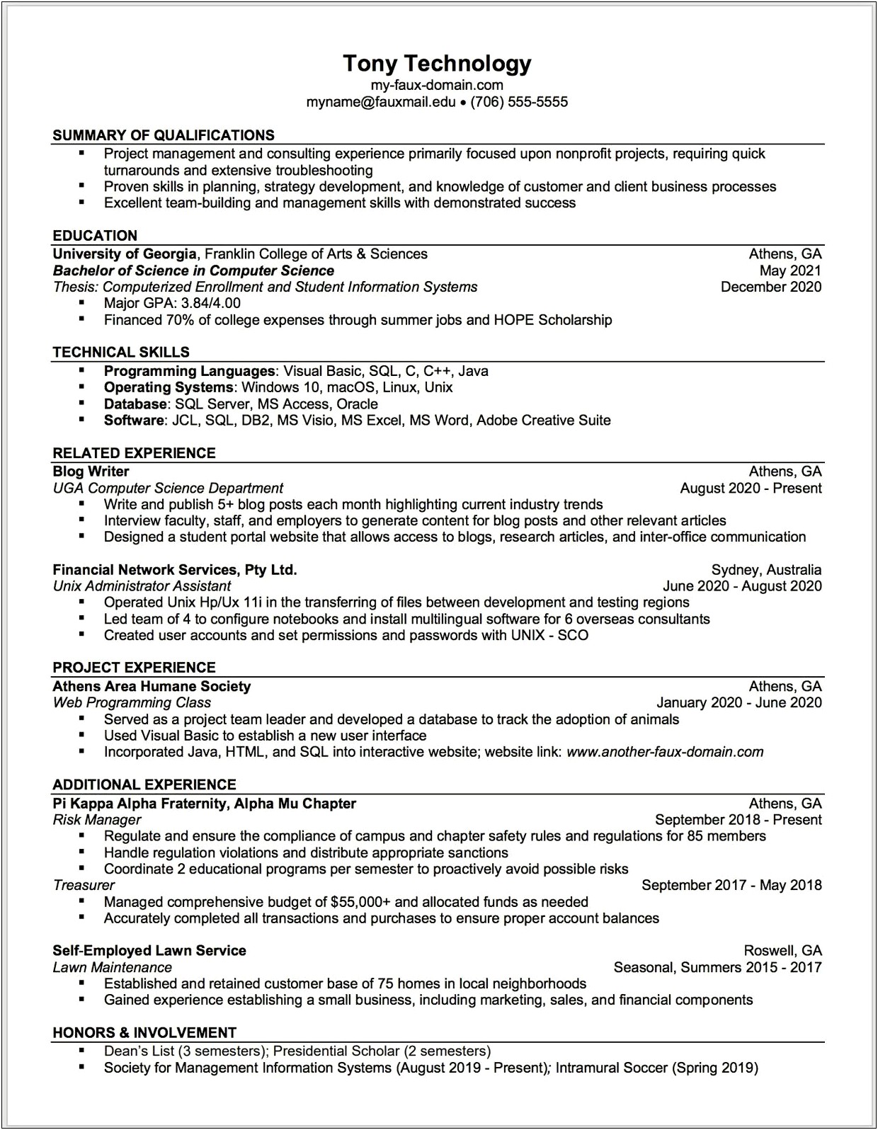 Another Word For Led For Resume