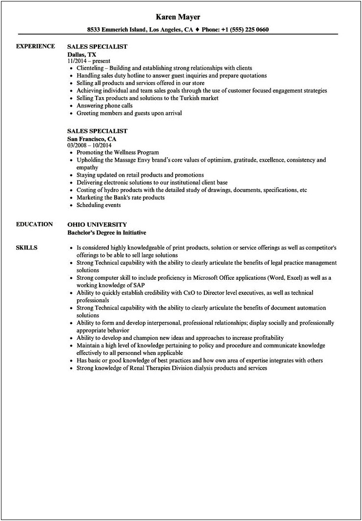 Apple Support Job Description Resume