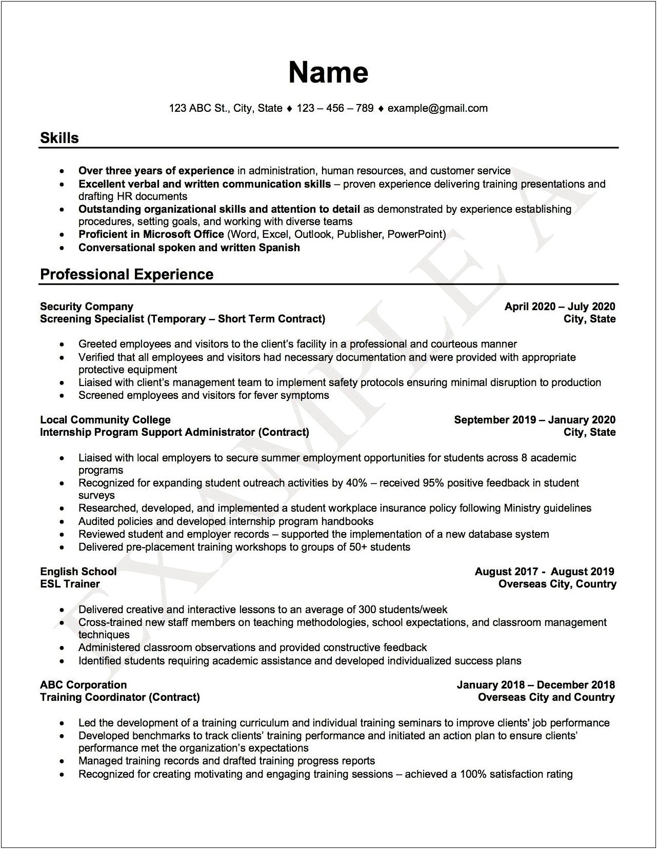 Applying For Job Unrelated To Resume