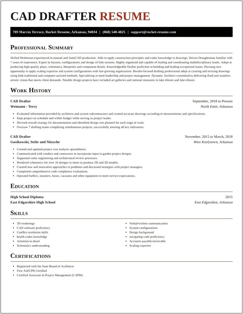 Architectural Technologist Resume Samples Canada