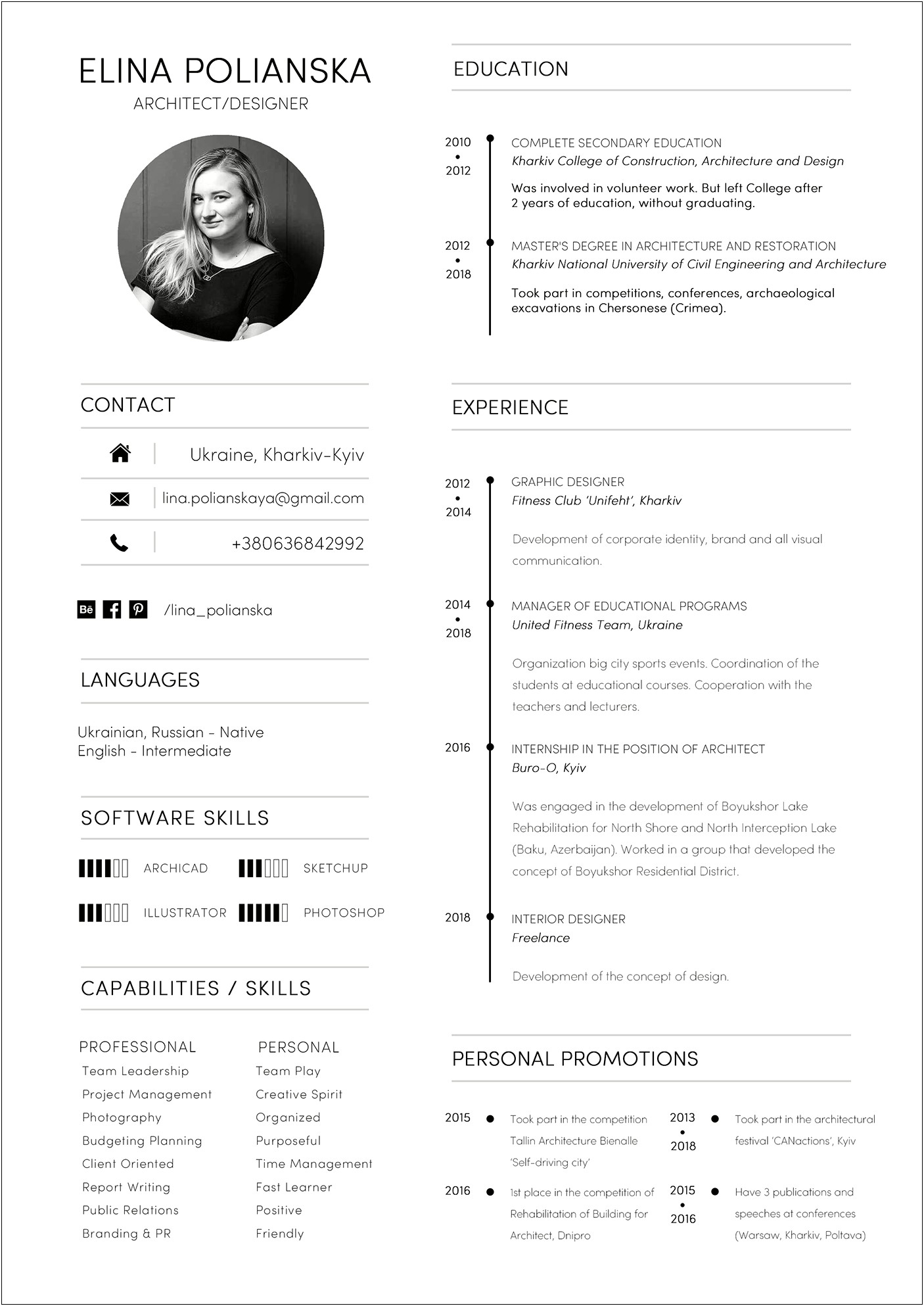 Architecture Resume Examples No Experience