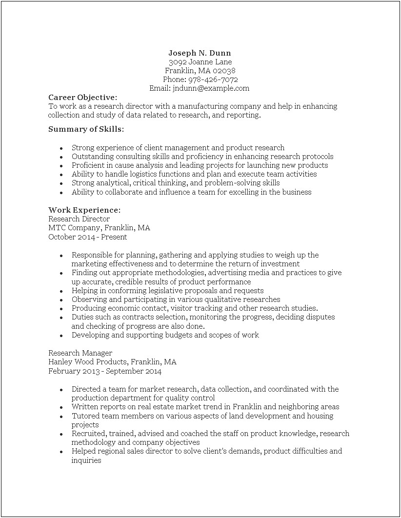 Area Of Expertise Real.estate Examples For Resume