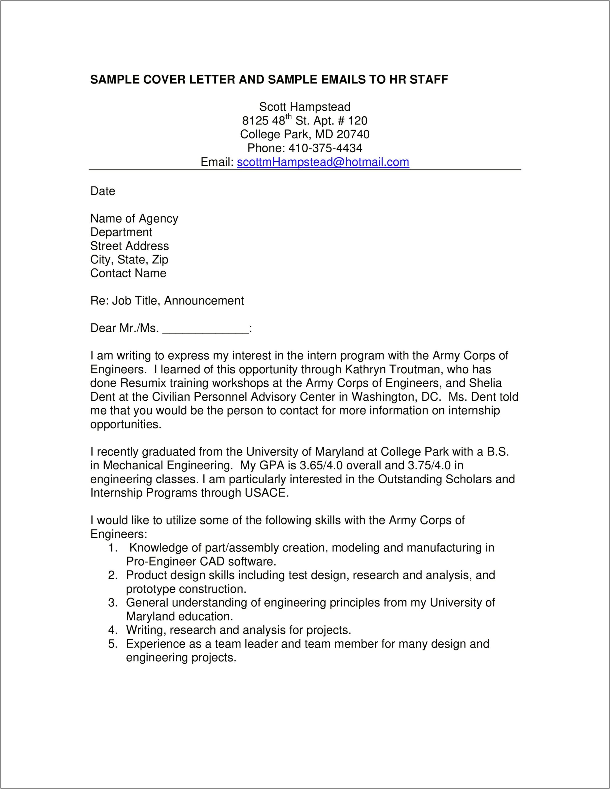 Arizona State Jobs Website Resume Cover Letter
