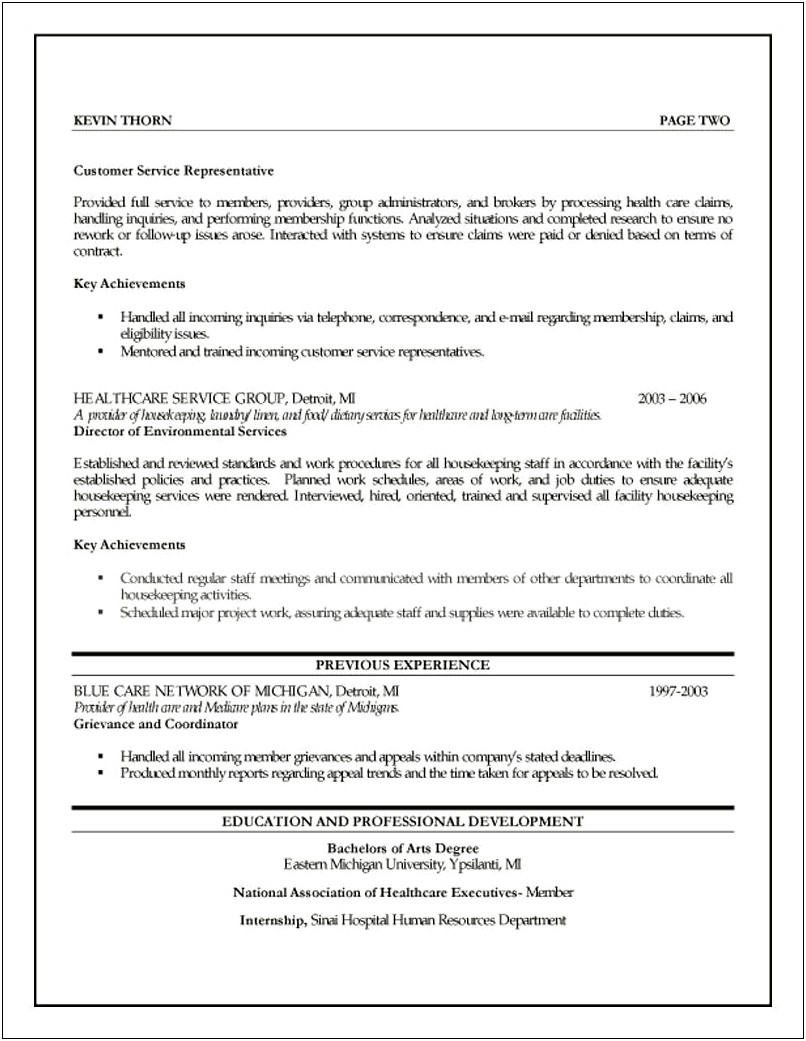 Army Human Resource Specialist Resume Sample