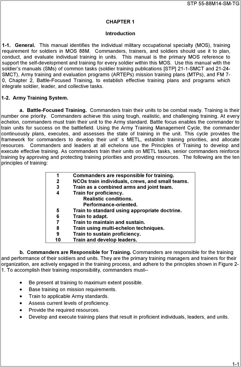 Army Reserve 88m Job Descriptions Resume
