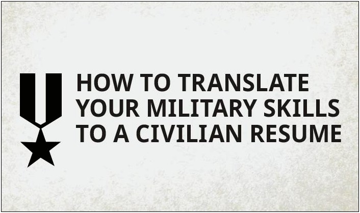 Army Skills To Put On A Resume