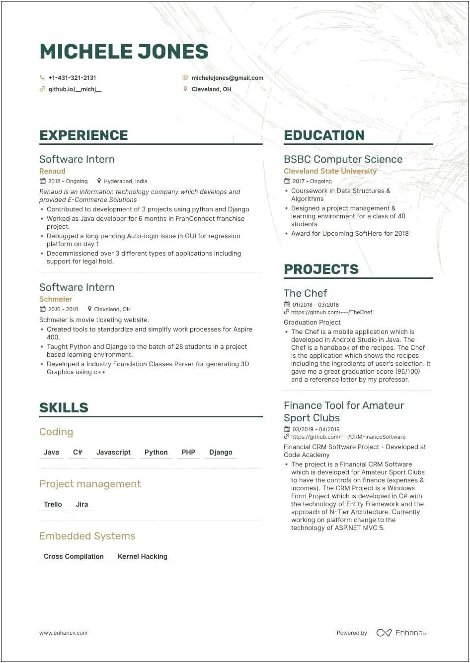 Aspiring College Student Looking For Work Resume