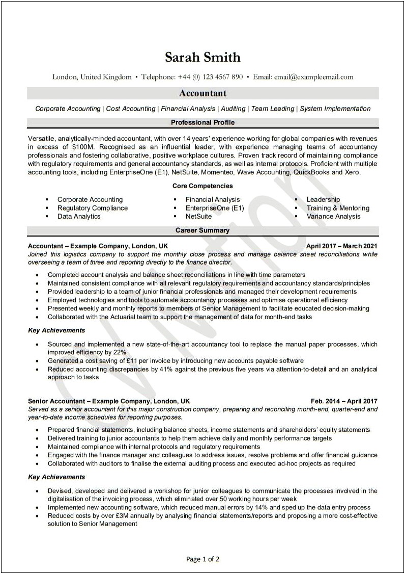 Assistant Accountant Job Description Resume