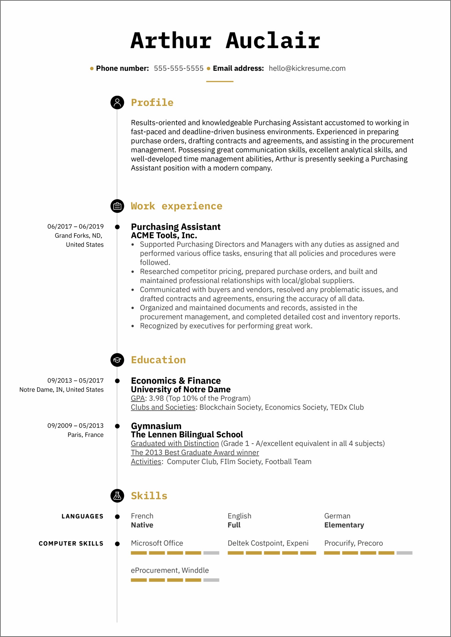 Assistant Buyer Job Description Resume