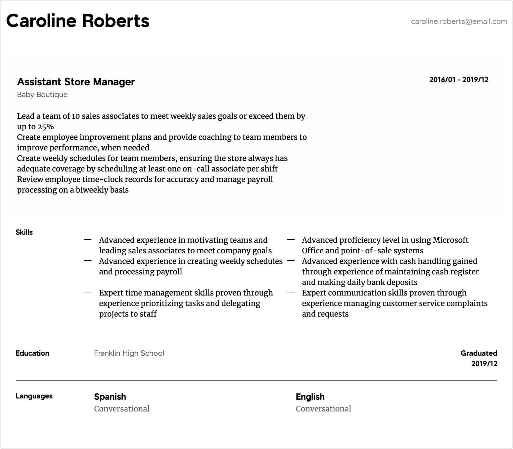 Assistant It Manager Resume Sample