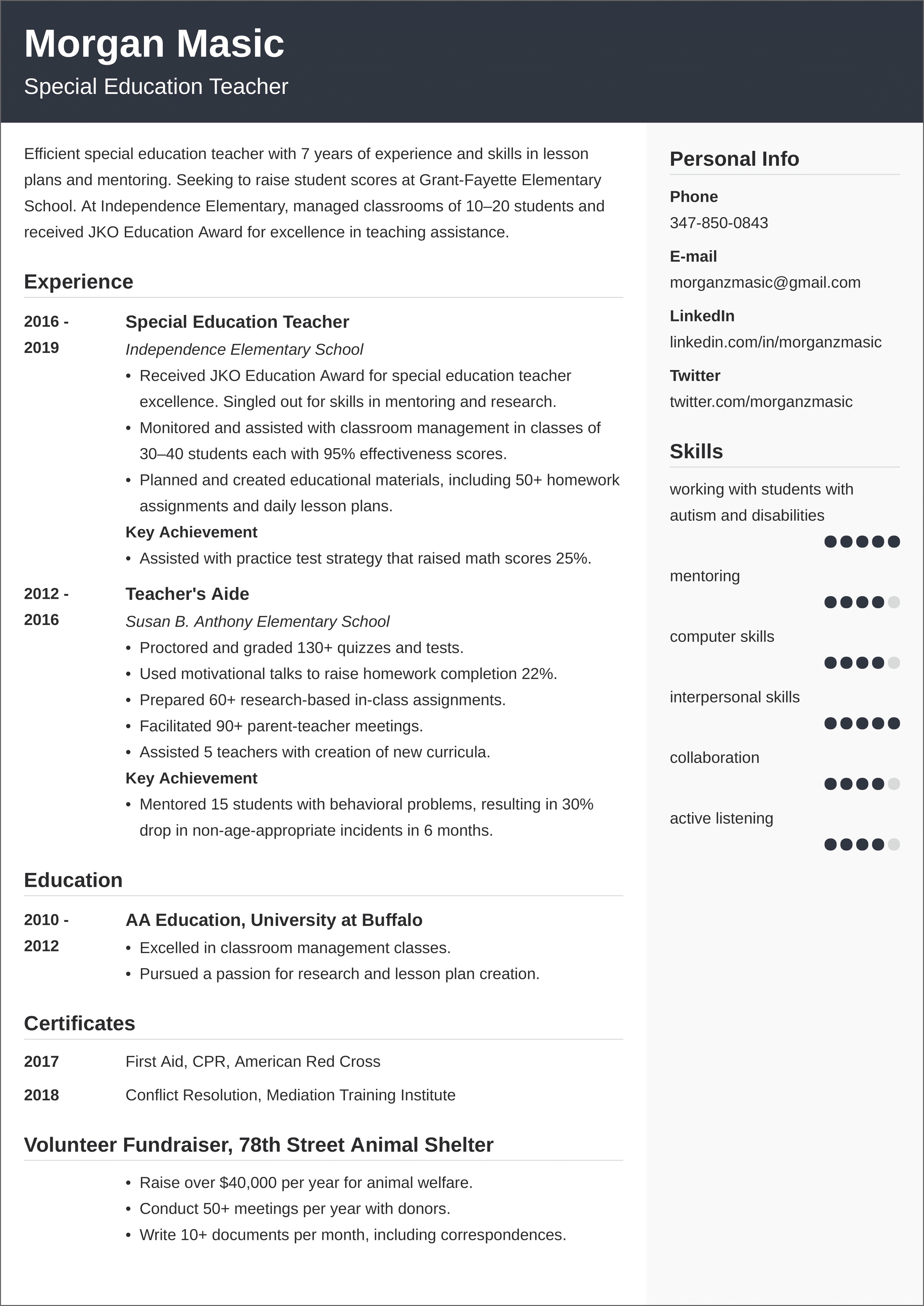 Assistant Principal Resume Objective Statement
