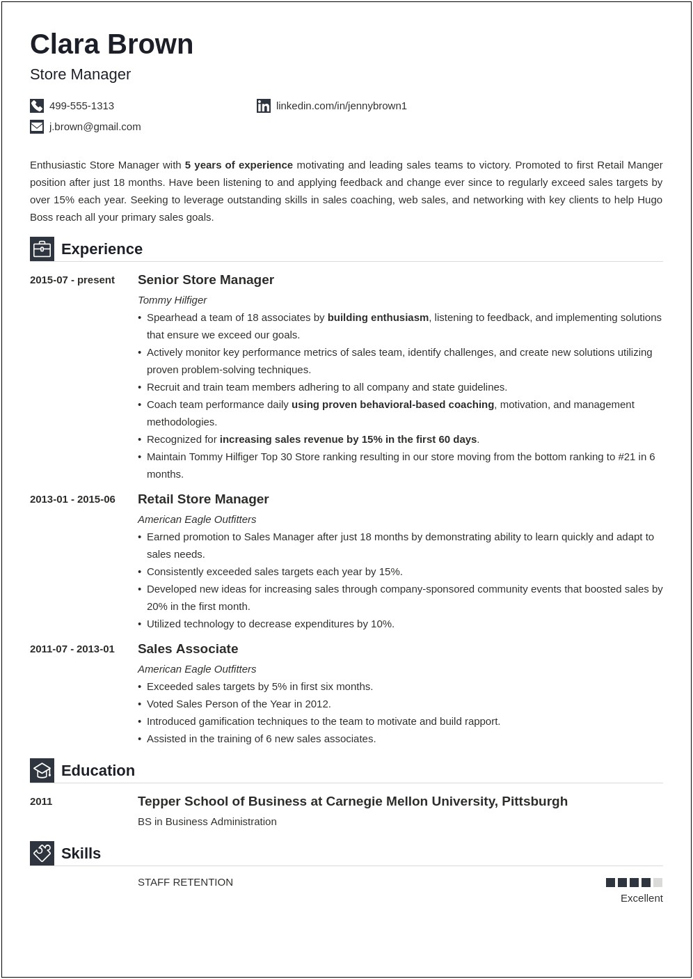 At&t Job Description Resume