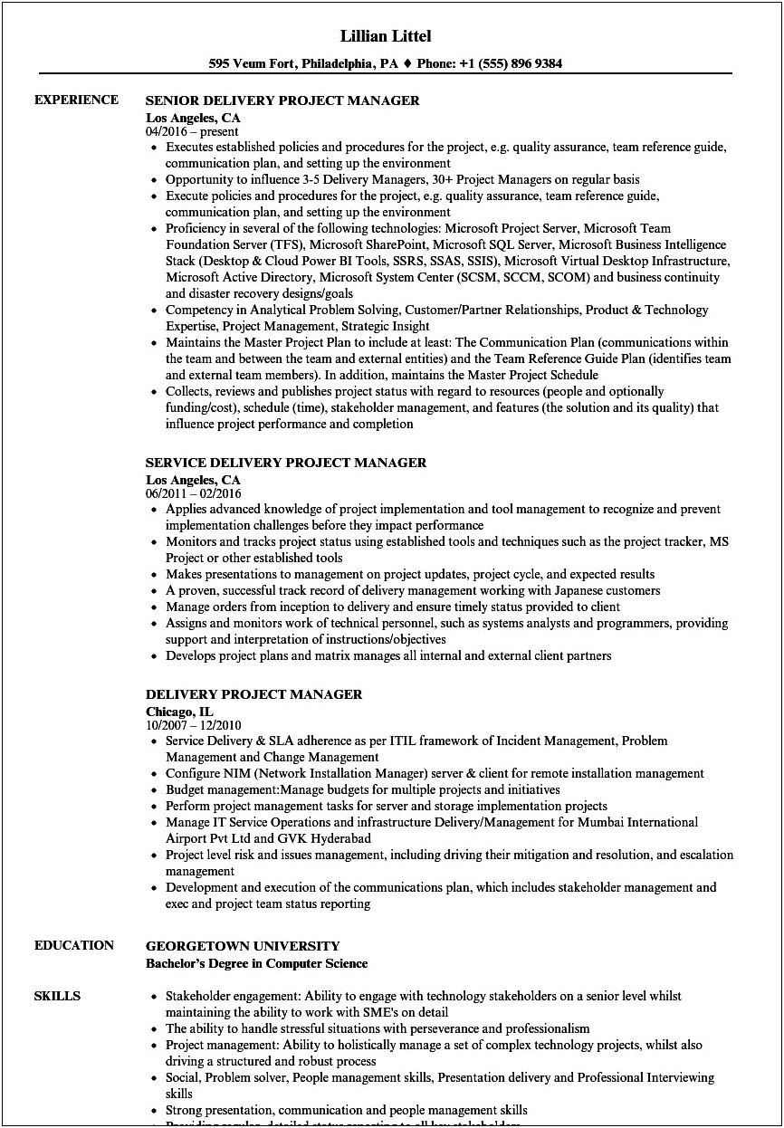 Attendance Management System Project In Resume