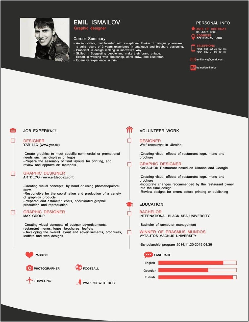 Attractive Resume Templates Free Download Indian